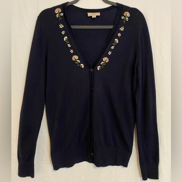 Navy Blue M Loft Outlet Cardigan - Picture 1 of 5